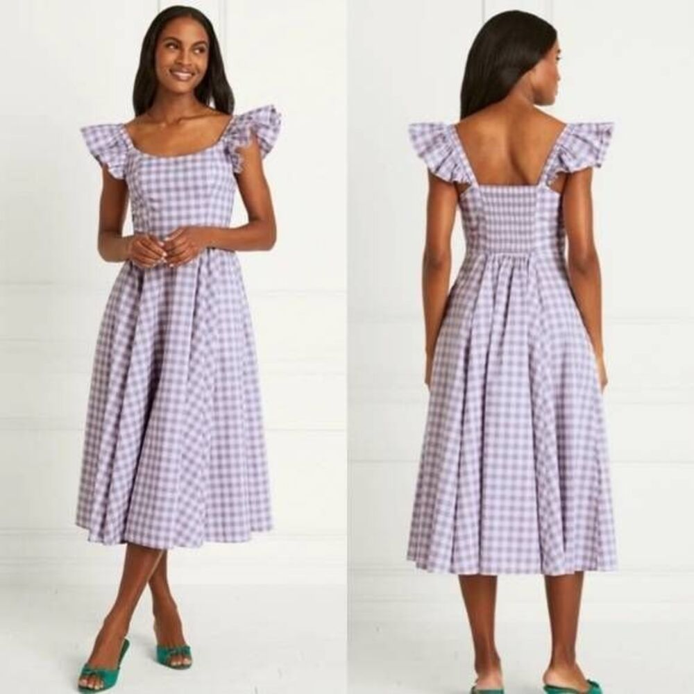 Hill House Lilac Clip Dot Daphne Dress